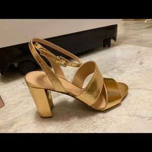 Franco Sarto gold heels - size 9